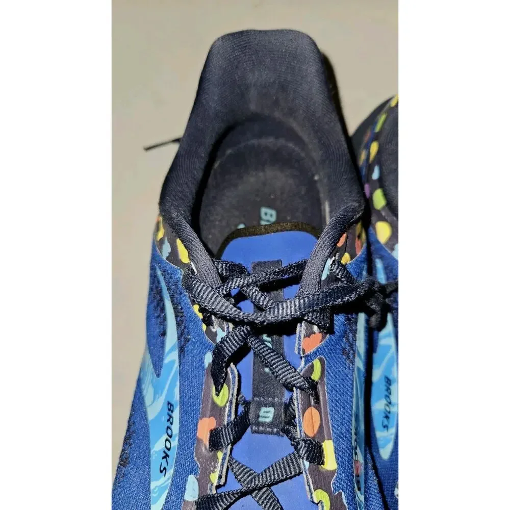 Men's Brooks Launch 9 Blue Trix Lucky Charm Running Shoes Sneakers Size 12 M